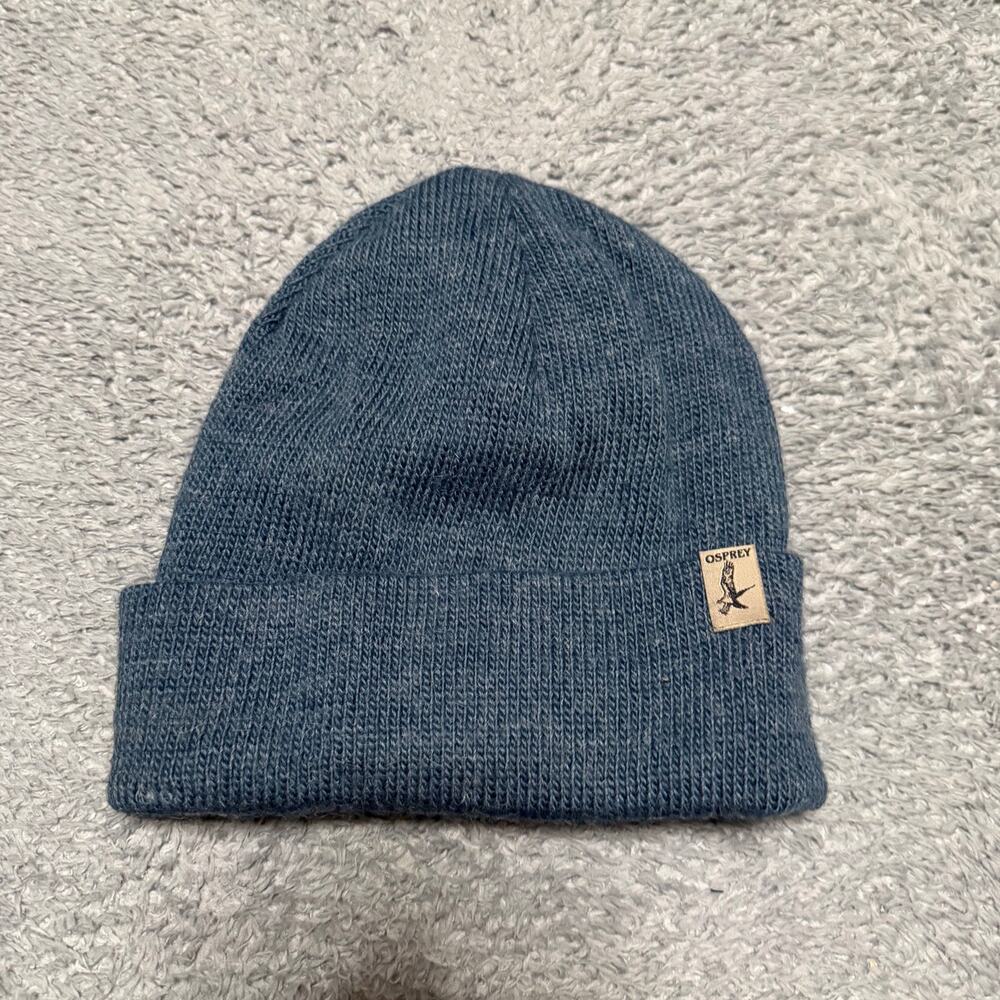 Osprey Mohair Blend Ski Winter Beanie Hat Blue